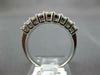 WIDE 2.44CT DIAMOND & AAA SAPPHIRE 18K WHITE GOLD 3D GRADUATING ANNIVERSARY RING