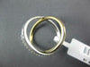 ESTATE .19CT DIAMOND 14KT WHITE & YELLOW GOLD 3D CLASSIC CRISS CROSS X LOVE RING