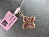 LARGE 2.72CT DIAMOND & AAA RUBY 14KT ROSE GOLD 3D OVAL & ROUND FILIGREE PENDANT
