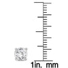 ESTATE .75CT DIAMOND 14KT WHITE GOLD 3D CLASSIC ROUND 4 PRONG SCREWBACK EARRINGS