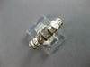 ESTATE .85CT DIAMOND 14K WHITE GOLD 3D CLASSIC ROUND & BAGUETTE ANNIVERSARY RING