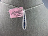 79CT DIAMOND & AAA SAPPHIRE 18KT WHITE GOLD JOURNEY ELONGATED FLOATING PENDANT