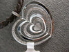 ESTATE LARGE .65CT DIAMOND 14KT WHITE GOLD 3D MULTI HEART LOVE FLOATING PENDANT