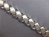 ESTATE WIDE 14KT WHITE GOLD 3D CLASSIC MATTE & SHINY X LOVE BRACELET