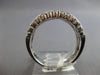 WIDE .96CT DIAMOND 18KT WHITE GOLD 3D ROUND & BAGUETTE WEDDING ANNIVERSARY RING
