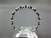 ESTATE .44CT DIAMOND & AAA SAPPHIRE 18KT WHITE GOLD 3D FILIGREE ANNIVERSARY RING