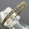 ESTATE .19CT DIAMOND 14KT YELLOW GOLD 3D CLASSIC 1.5MM SEMI ETERNITY LOVE RING