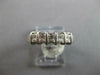 ESTATE .69CT DIAMOND PLATINUM CLASSIC 5 STONE CHANNEL PRINCESS ANNIVERSARY RING