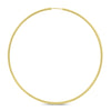 ESTATE EXTRA LARGE 14KT YELLOW GOLD 3D CLASSIC FLEXIBLE HOOP HANGING EARRINGS
