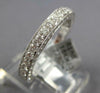1.07CT DIAMOND 18KT WHITE GOLD FILIGREE 3/4TH ETERNITY SIZEABLE ANNIVERSARY RING