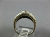 ANTIQUE WIDE .64CT OLD MINE DIAMOND PLATINUM 3 STONE ART DECO ENGAGEMENT RING