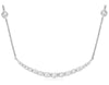 .65CT DIAMOND 14KT WHITE GOLD GRADUATING JORUNEY BAR BY THE YARD LOVE NECKLACE