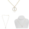 .21CT DIAMOND 14K YELLOW GOLD 3D ROUND & BAGUETTE CIRCLE OF LIFE ZIG ZAG PENDANT