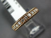 .32CT DIAMOND 14KT ROSE GOLD 3D FILIGREE MILGRAIN SEMI ETERNITY ANNIVERSARY RING