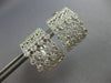 LARGE 1.05CT DIAMOND 18KT WHITE GOLD FILIGREE MILGRAIN CLIP ON HANGING EARRINGS