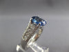 4.92CT DIAMOND & AAA CEYLON SAPPHIRE 14KT WHITE GOLD OVAL ENGAGEMENT RING #27221
