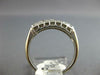 ANTIQUE .32CT OLD MINE DIAMOND 14KT WHITE GOLD 7 STONE WEDDING ANNIVERSARY RING
