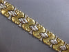 ESTATE LARGE & LONG 14KT 2 TONE GOLD 3D CLASSIC MATTE & SHINY FUN BRACELET