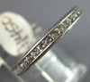 1.02CT DIAMOND 14KT WHITE GOLD 3D CLASSIC 3MM FILIGREE ETERNITY ANNIVERSARY RING