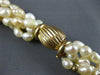 ESTATE AAA SOUTH SEA PEARL 14KT YELLOW GOLD MULTI STRAND BARREL NECKLACE #EVE001