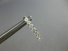 1.06CT DIAMOND 14K WHITE GOLD 3D CLASSIC INSIDE OUT OVAL HUGGIE HANGING EARRINGS