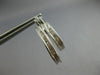 ESTATE 1.02CT DIAMOND 14KT WHITE GOLD 3D ROUND DOUBLE HOOP FUN HANGING EARRINGS