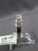 .95CT DIAMOND 18K WHITE GOLD 3D ROUND FILIGREE MILGRAIN 7 STONE ANNIVERSARY RING