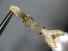 EXTRA LARGE .77CT DIAMOND & AAA SOUTH SEA PEARL 18K YELLOW GOLD HANGING EARRINGS