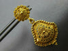 ANTIQUE LARGE 22K YELLOW GOLD HANDCRAFTED MIDDLE EASTERN HANGING EARRINGS #27494