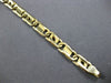 ESTATE LONG 14KT YELLOW GOLD 3D 3MM HANDCRAFTED FUN MENS BRACELET