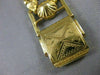 ANTIQUE WIDE 21K & 14K YELLOW GOLD JULES JERGENSON SWISS WATCH 18MM 7.75" #20176