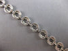 ESTATE WIDE 1.75CT DIAMOND 14KT WHITE GOLD 3D CLASSIC CIRCULAR TENNIS BRACELET