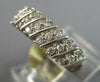 .52CT DIAMOND 14KT WHITE GOLD 3D CLASSIC 2 ROW DIAGONAL WEDDING ANNIVERSARY RING