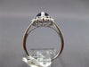 WIDE 1.52CT DIAMOND & AAA SAPPHIRE 14KT WHITE GOLD 3D PEAR SHAPE ENGAGEMENT RING