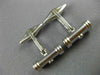 ESTATE 18KT WHITE GOLD 3D CLASSIC BAR CUFFLINKS