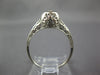 ANTIQUE .10CT DIAMOND 18KT WHITE GOLD ART DECO SOLITAIRE ENGAGEMENT RING #27239