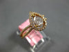 .67CT DIAMOND 18K YELLOW GOLD 3D CLASSIC ROUND & PEAR SHAPE HALO ENGAGEMENT RING