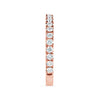 ESTATE .50CT PINK DIAMOND 18KT ROSE GOLD 3D ROUND SEMI ETERNITY ANNIVERSARY RING