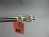 ESTATE 1.0CT DIAMOND 14KT WHITE GOLD 3D CLASSIC ROUND FOUR PRONG STUD EARRINGS