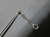 .78CT DIAMOND & AAA SAPPHIRE 14KT WHITE GOLD PEAR SHAPE & ROUND HANGING EARRINGS