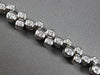 ESTATE LARGE 4.0CT DIAMOND 14KT WHITE GOLD ROUND BEZEL FUN LOVE TENNIS BRACELET