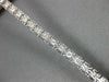 ESTATE 1.0CT DIAMOND 14K WHITE GOLD 3D ROUND DIAMOND CUT CLASSIC TENNIS BRACELET