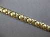 ESTATE 14KT YELLOW GOLD 3D CLASSIC MATTE & SHINY XO FUN LOVE BRACELET
