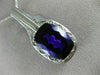 ANTIQUE EXTRA LARGE 10.0CT AAA AMETHYST 14KT WHITE GOLD FILIGREE BROOCH PENDANT