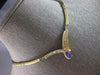 2.44CT DIAMOND & AAA TANZANITE 14K 2 TONE GOLD CRISS CROSS V SHAPE LOVE NECKLACE