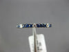 .41CT DIAMOND & AAA SAPPHIRE 14KT WHITE GOLD 2MM SEMI ETERNITY ANNIVERSARY RING