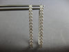 ESTATE LARGE 1.52CT DIAMOND 14K WHITE GOLD INSIDE OUT RECTANGULAR HOOP HANGING EARRINGS