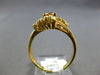 ANTIQUE .96CT DIAMOND & AAA PIGEON BLOOD RUBY 18KT YELLOW GOLD FLORAL LOVE RING