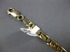 ESTATE LONG 14KT YELLOW GOLD 3D 3MM HANDCRAFTED FUN MENS BRACELET