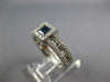 1.15CT DIAMOND & AAA SAPPHIRE 14KT WHITE GOLD PRINCESS & ROUND SQUARE FUN RING